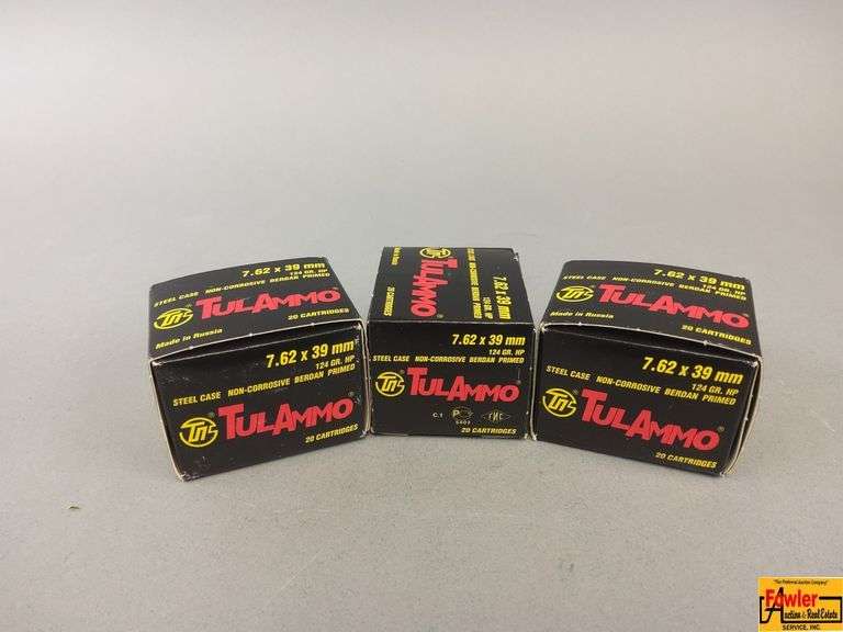 3 Boxes of 7.62x39 TulAmmo image