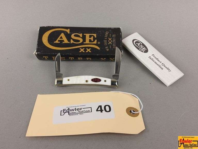 Case XX 6268 SS White Synthetic Standard Jig Small Congress Pocket Knife with Box image