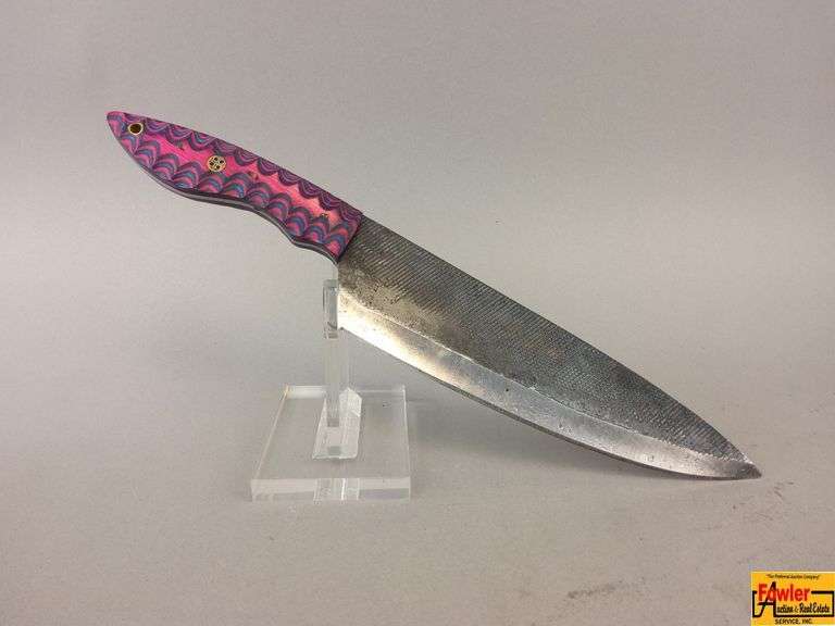 Handcrafted Chef's Knife with Decorative Handle image