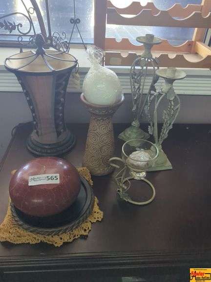 Assorted Home Decor Candle Holders and Decorative Vase image