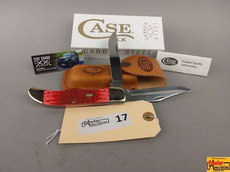 Case XX USA 6265 CS Two-Blade Pocket Knife with Leather Sheath image