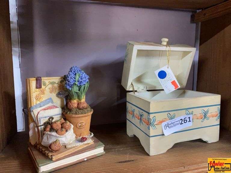 Decorative Figurine & Hand-Painted Storage Box image