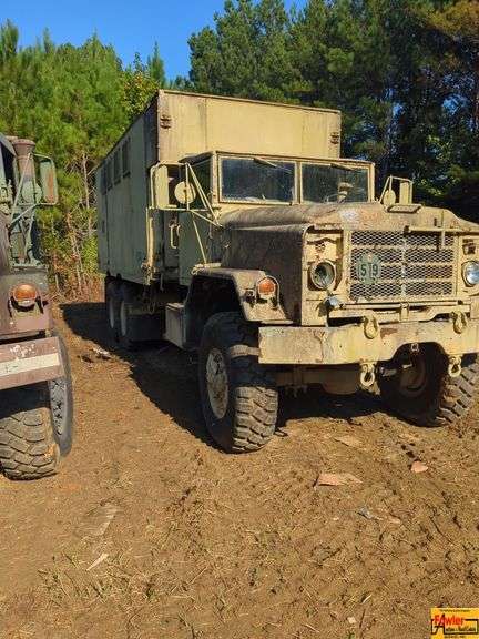 Military 5-Ton Truck with Enclosed Box; 517 Miles Showing; Starts & runs image