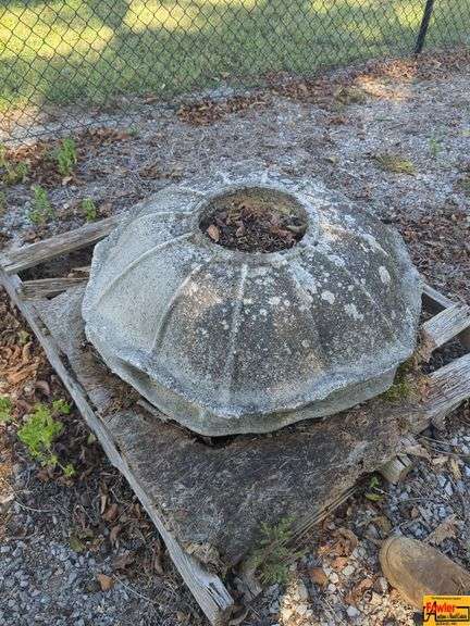Concrete Garden Bird Bath Base and Bowl image