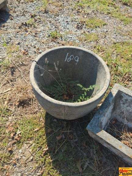 Concrete Garden Planters - Round and Rectangular image