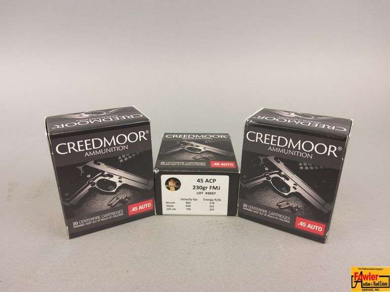 3 Boxes of Creedmoor 45 Auto Ammo image