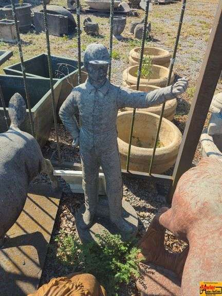 Concrete Jockey Statue image