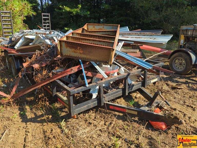 Trailer Load of Scrap Metal and Other Items image