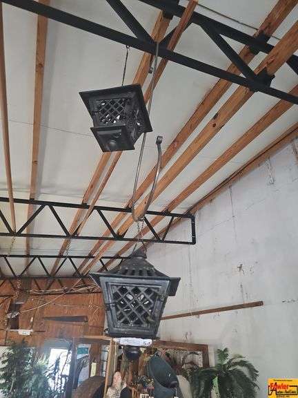 Pair of Vintage Style Hanging Lanterns image