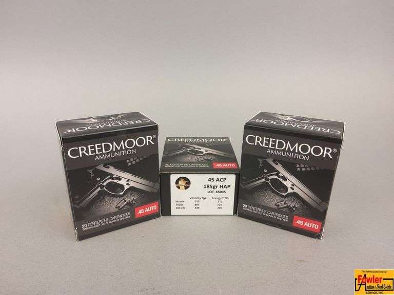 3 Boxes of Creedmoor 45 Auto Ammo image