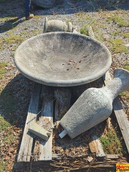 Concrete Garden Planter and Decorative Accents image