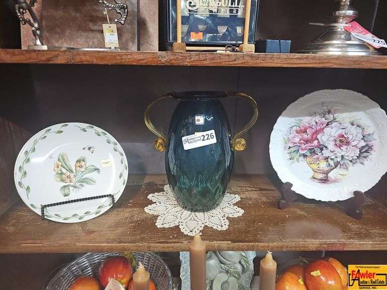 Decorative Plates and Blenko Style Vase image