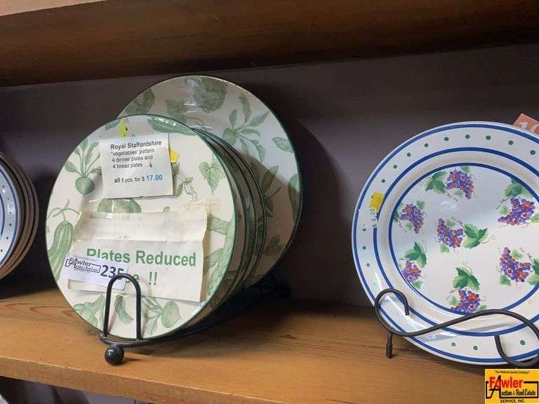 Assorted Glassware & Royal Staffordshire Plates image