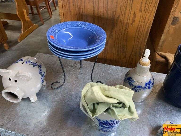 Assorted Stoneware Kitchenware Lot image