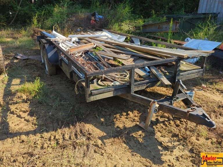 Utility Trailer with Mesh Floor and Rails image