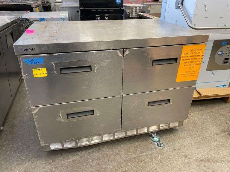 Delfield Under Counter Refrigerator - Model No. D4448n - Four Drawers - 1PH - 4ft x 32in x 3ft