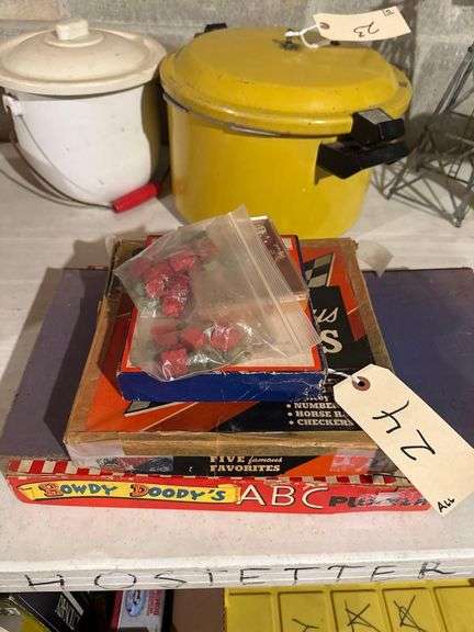 Vintage Board Games Including Howdy Doody, ABC Puzzle