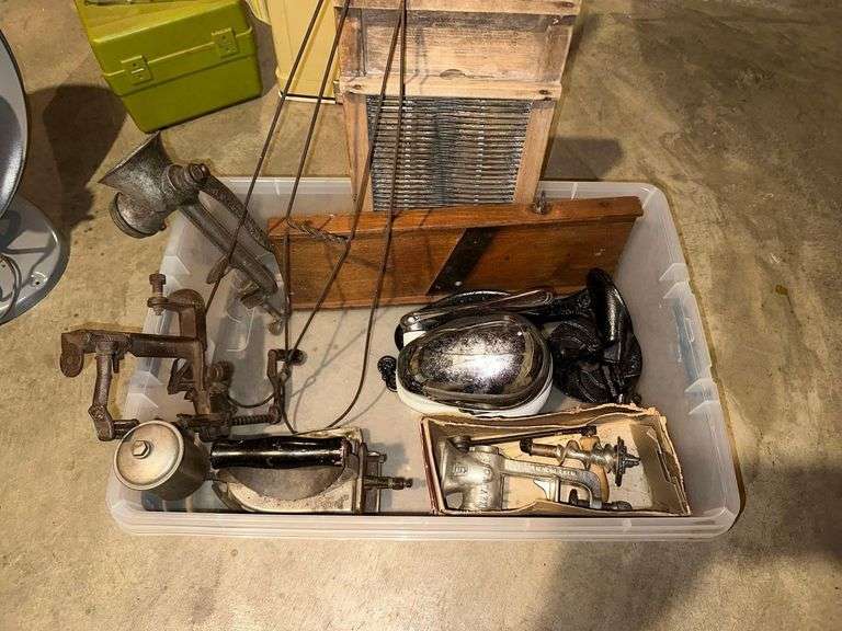 Meat Grinders - Vintage Iron - Rug Beater - Washboard