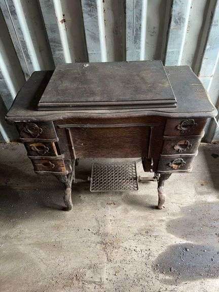 Vintage Sewing Machine 3ft. L. X 2ft. W.
