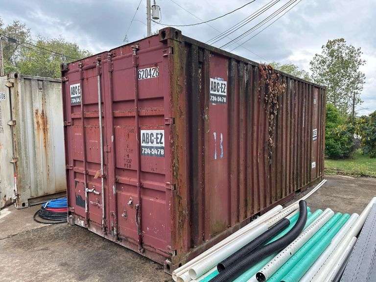 Red 20ft Shipping Container