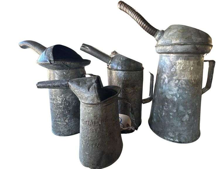 4 Galvanized Liquid Transfer Cans image