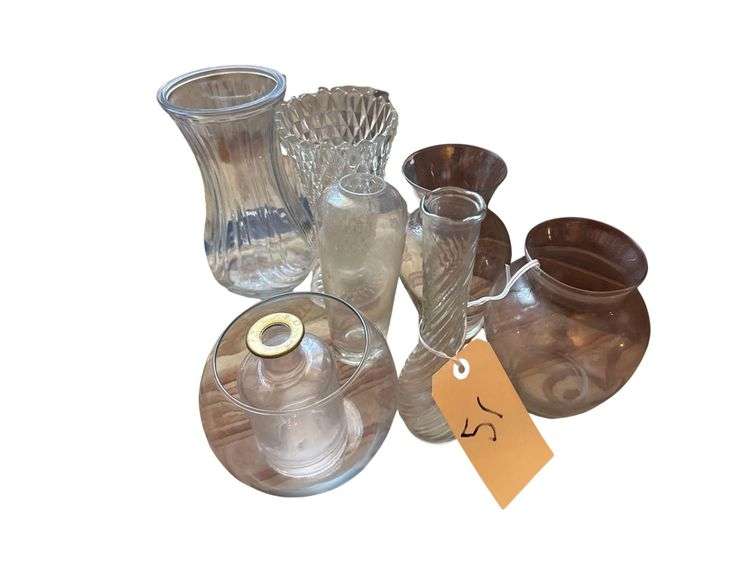 Clear Glass Vases and Etc. image
