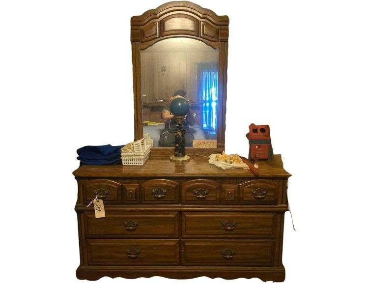 5ft W Dresser w/ Mirror Contents Included image
