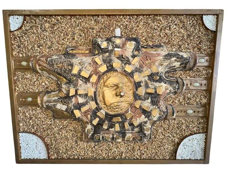 "Roman Sun" - Mixed Media Sculpture - 34" x 26" x 5"