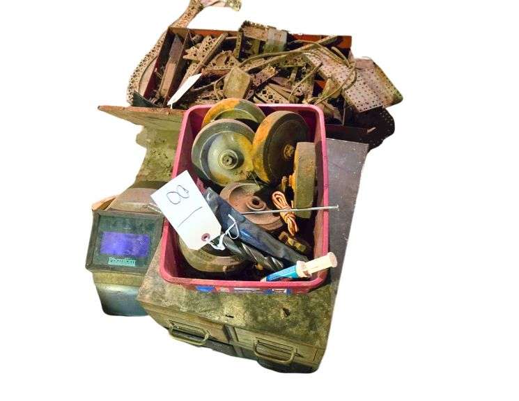 Small Container of 5" Wheels, Welding Helmet image