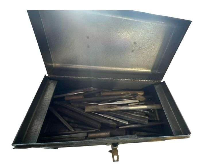 Toolbox and Contents - Chisels - Punches - Etc image