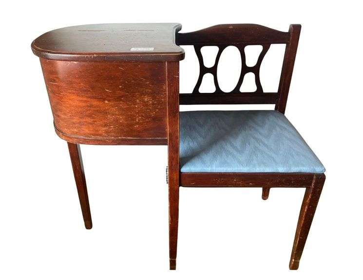 Telephone Table / Gossip Seat - 32” w x 30” h - Solid Wood image