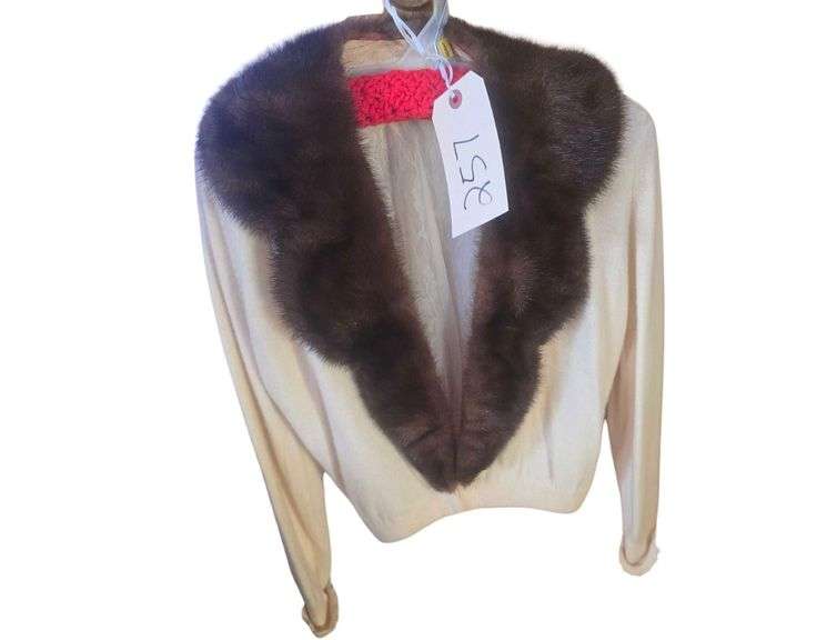 Large Fur Trimmed Sweater image