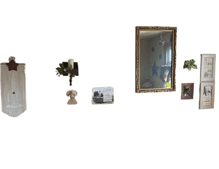 Contents On Wall Includes Plastic Mirror