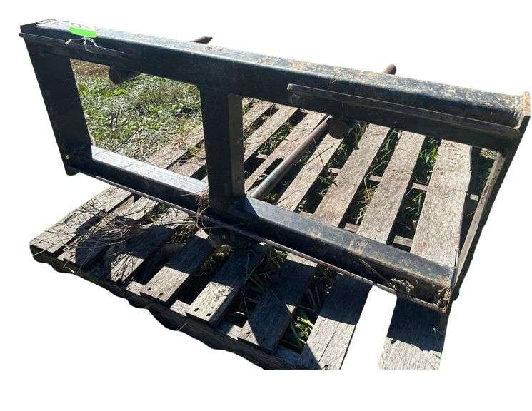 Express Steel 46" Hay Bale Spear Attachment for Skid Steer - 45" & 15" Long Spears image