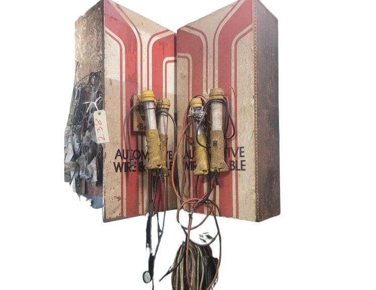 2 Hanging Cabinets 30x18x11in - Various Automotive Hardware and Lighting image