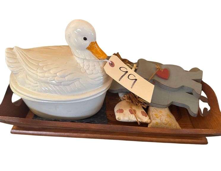 Duck Jar and Decorative Pieces image