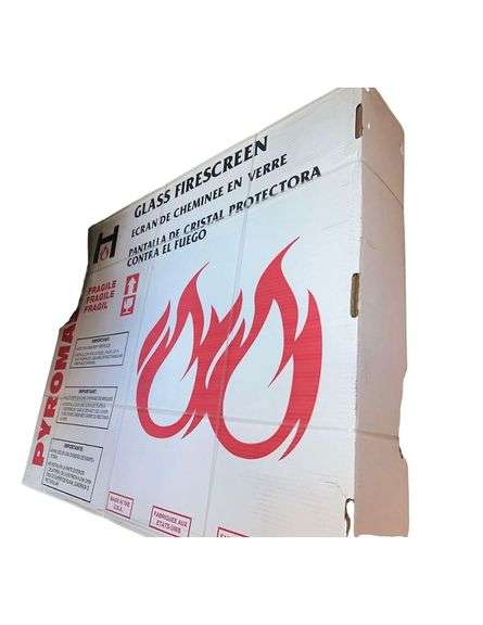 PYROMASTER Glass Fire Screen NIB image