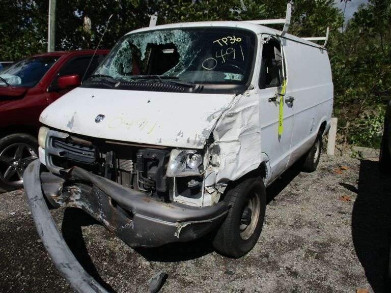 WHITE, 2000, DODGE RAM VAN, 2B7HB11X7YK140491, ,