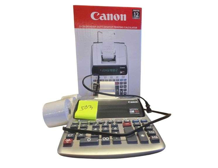 Cannon 2 Color Heavy Duty Desktop Printing Calculators image