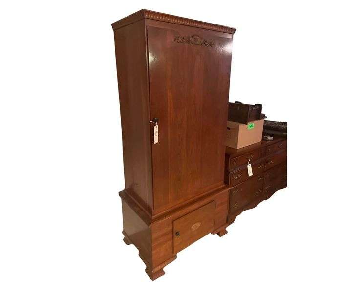 Wooden Gun Cabinet 36x22x74 Inches image