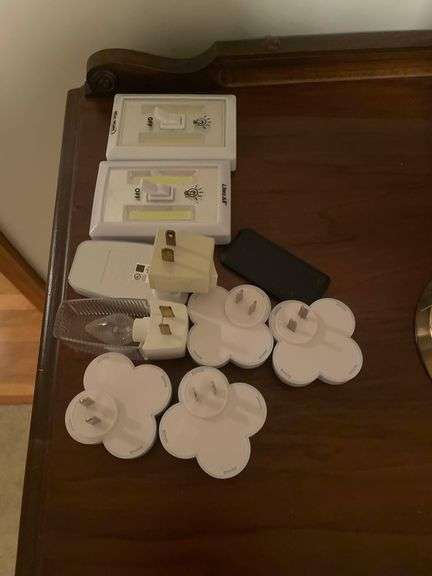 Various Items on Top of Dresser - Lamp Not Included image