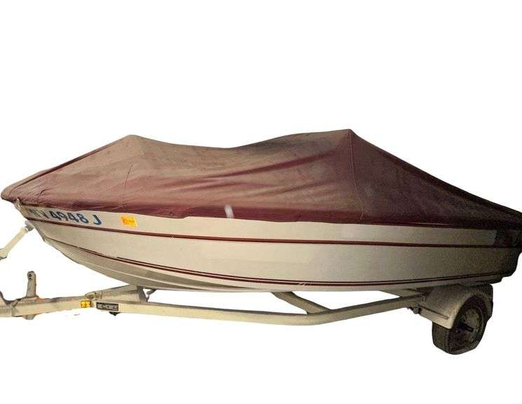 Renken Boat - Mercruiser Outdrive - Trail Master Boat Trailer (VIN#: 11M1DKD14EA001638) - Has Both Titles image