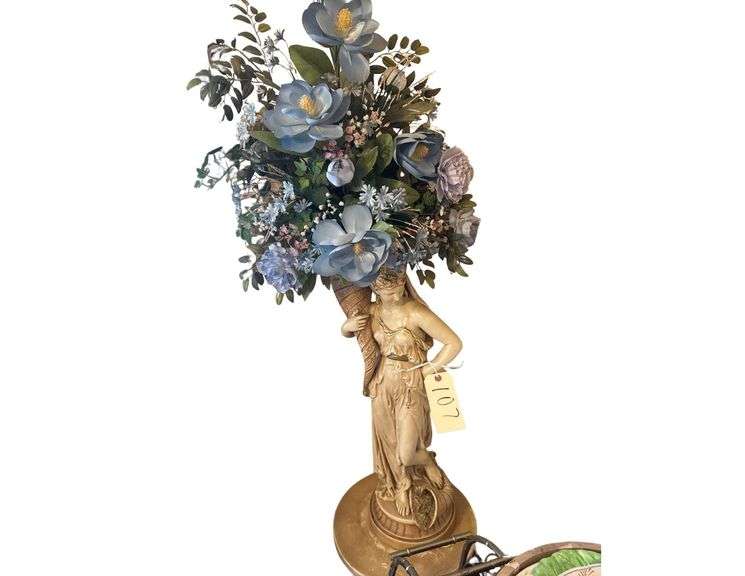 Chalk-ware Greek Figural Planter image