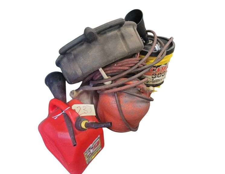 Gas Cans - Oil Pan - Funnel image