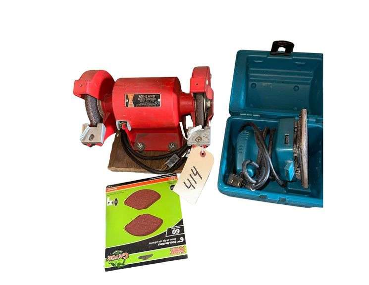 Corded Electric Grinder - Corder Electric Palm Sander - Sanding Disk image