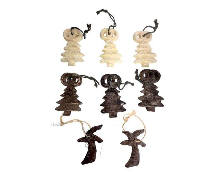 (8) Mixed Media Tree Sculptures - 3" x 5"