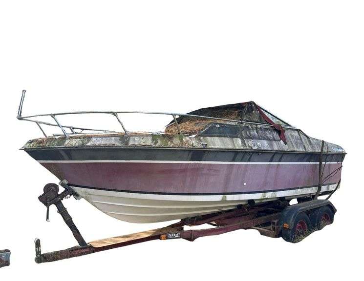 Donzi Classic 211 Falchion Powerboat - Calkins Mfg. Boat Trailer (Model T-19-5450) - GVWR 5450lb. - Has Title for Both image