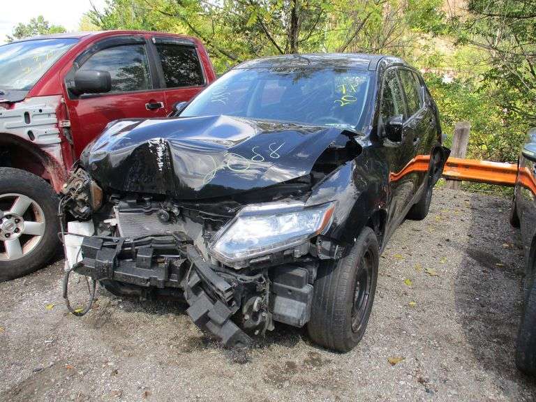 BLACK, 2016, NISSAN ROGUE, KNMAT2MV6GP642088, ,