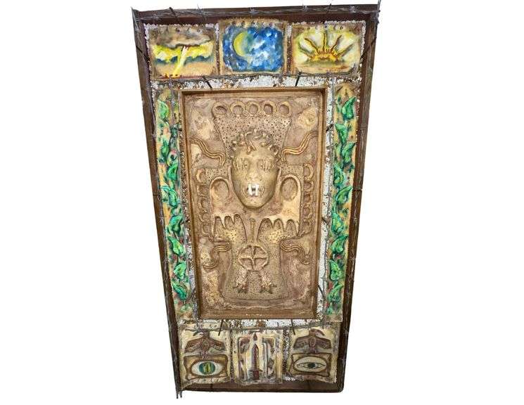 "Le MyRtR" - Mixed Media Sculpture - 26" x 50" x 7"