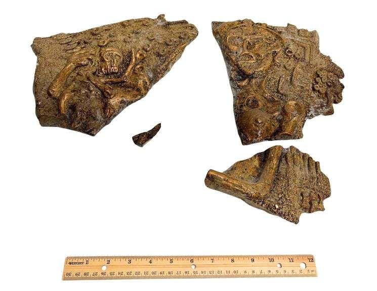 "Title Unknown" - Mixed Media Sculpture - 15" x 31" x 7" - Loose Pieces Need Glued